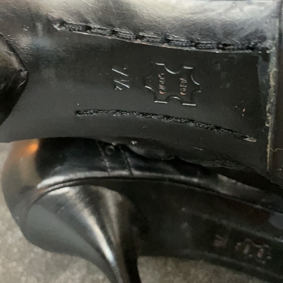 Michael Kors Studded Black Leather Tall Boot Size 7.5 - Picture 8 of 9